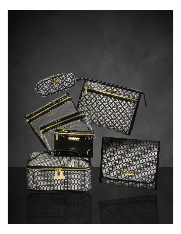 Destination Style Melbourne Cosmetic Purse Trio in Black/White