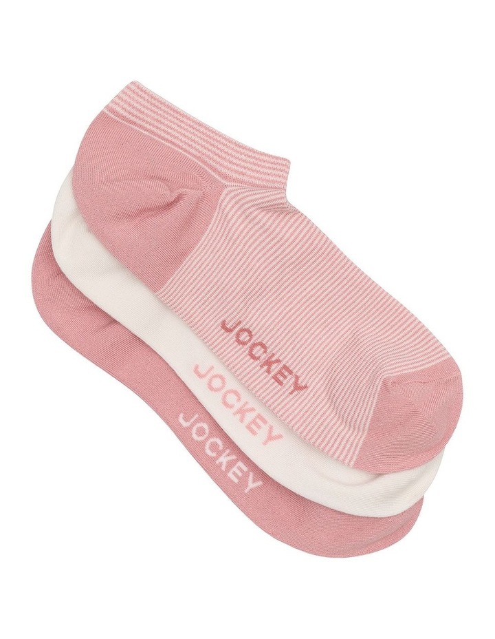 Comfort Classics No Show Socks 3 Pack in Multi