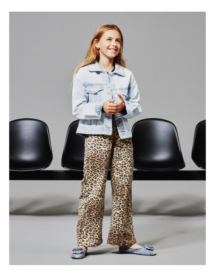 Rose Wide Printed Pants in Brown