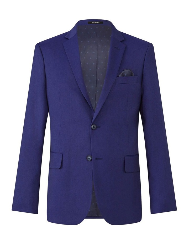 Slim Suit Jacket Superfine Stretch Twill in Blue