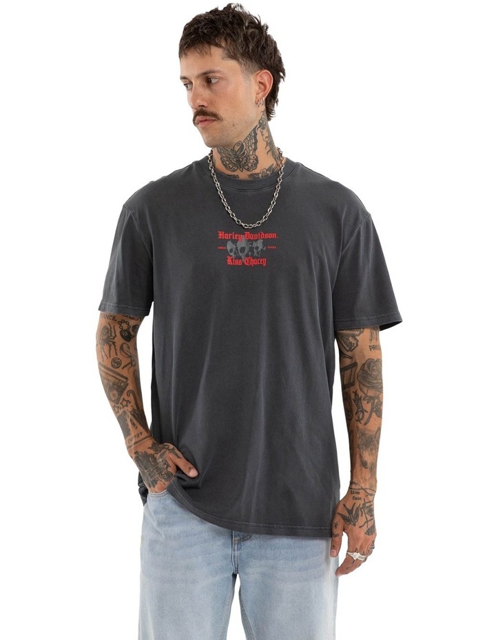 Harley Davidson Canyon Relaxed Tee in Grey