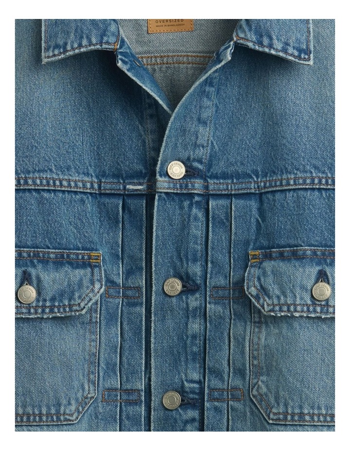 Relaxed Icon Denim Jacket in Blue