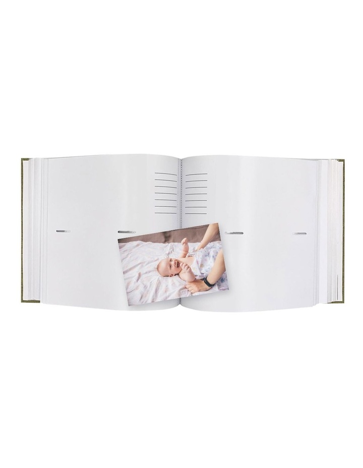 Plush Linen Photo Album 200 Capacity in Duck Egg Green