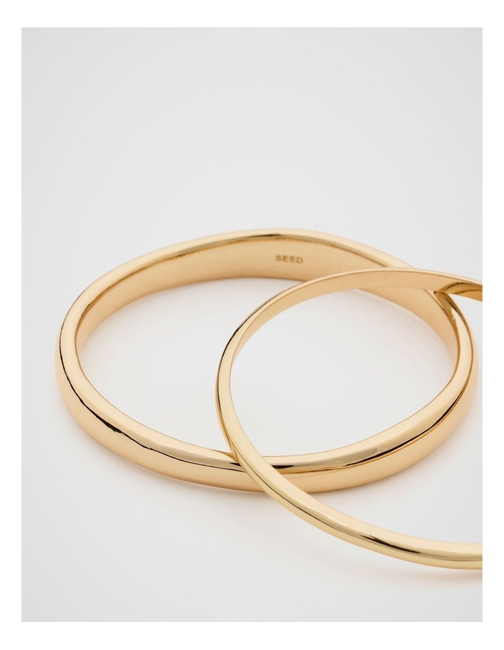 Organic Bangle Set in Gold