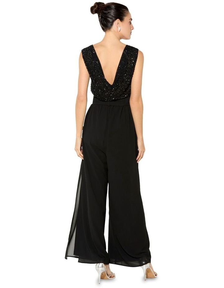 Lucy Chiffon Wide Leg Pants in Black