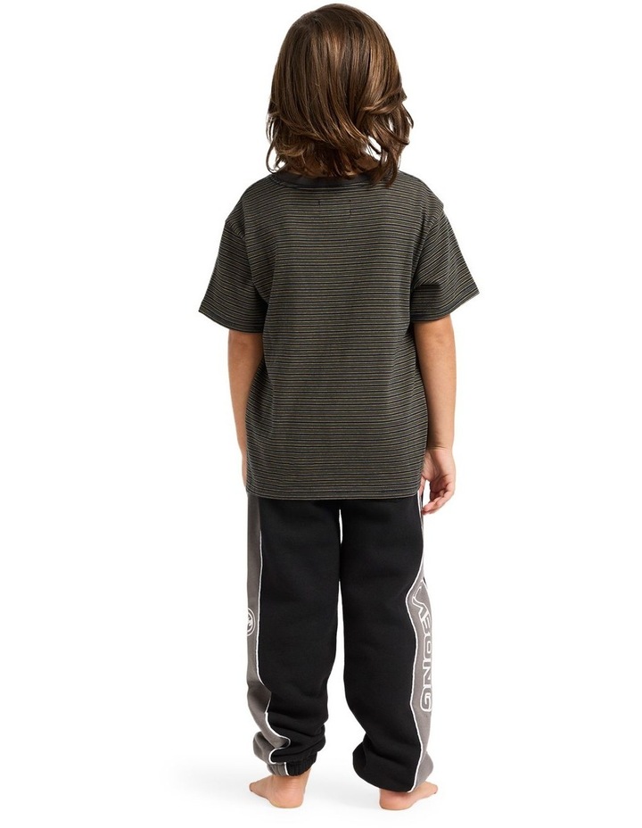 Toddlers Bio Wave Elastic-waist Linen Pants in Black