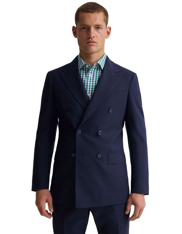 Hardy Double Breasted Suit Jacket in Blue