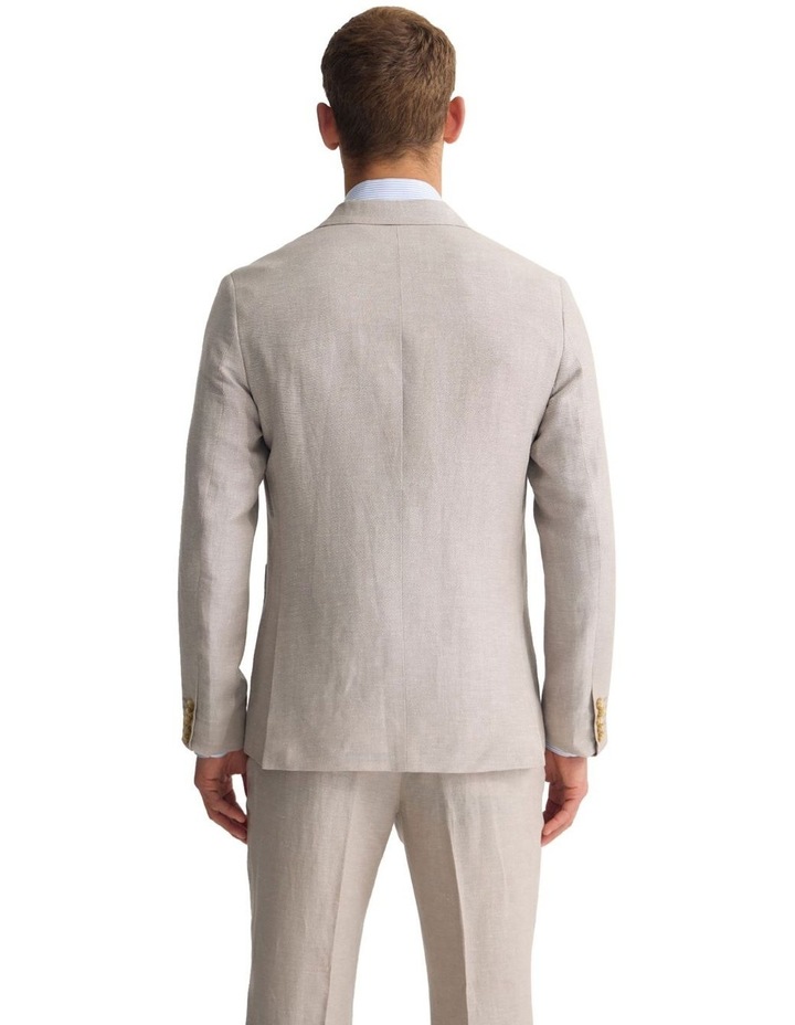 Wordsworth Wool/Linen Suit Jacket in Sand