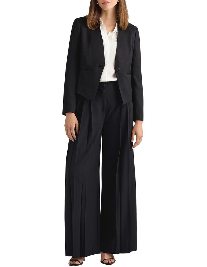 Liliosa Linen Blend Jacket in Black