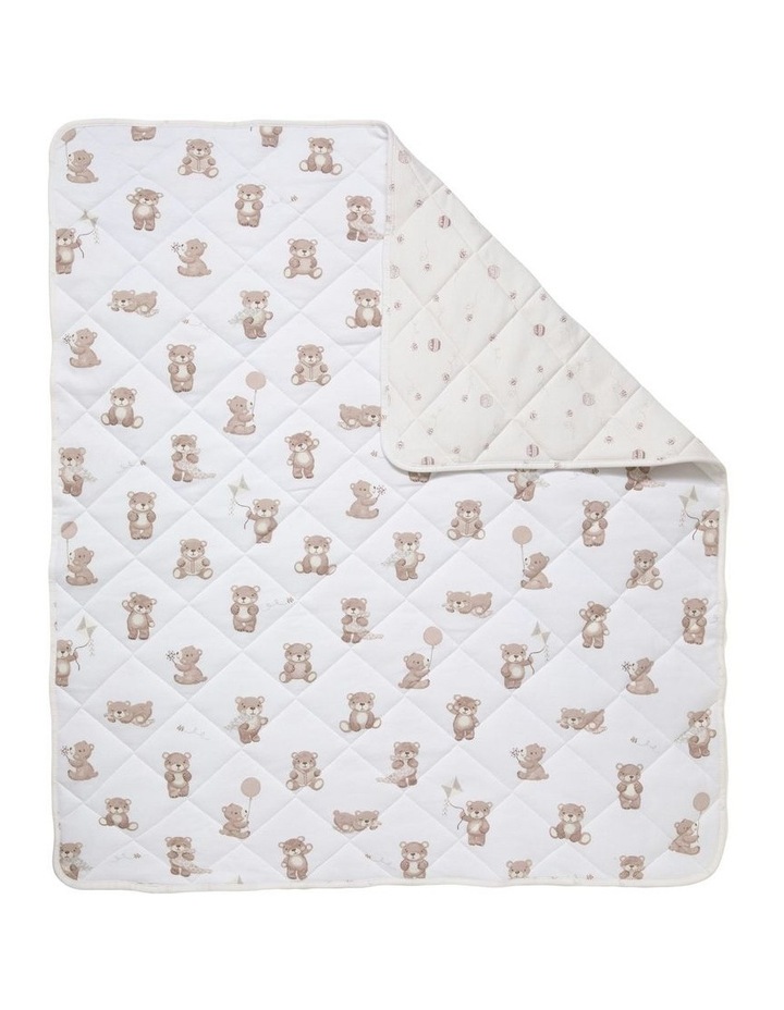 Reversible Organic Jersey Quilted Cot Comforter in Multi