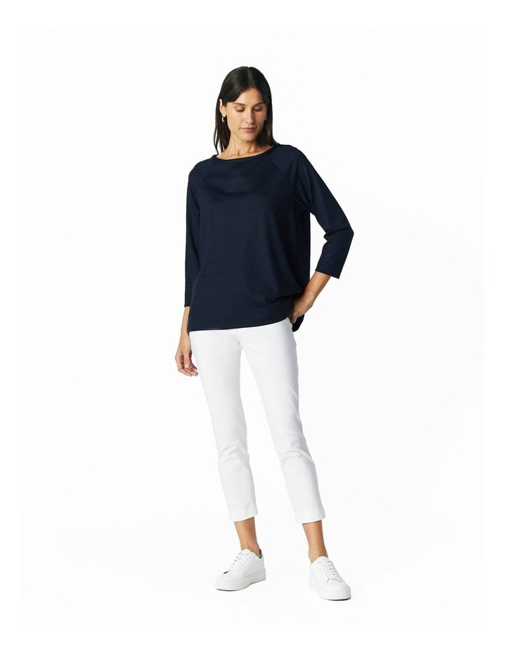 3/4 Sleeve Top in Dark Navy