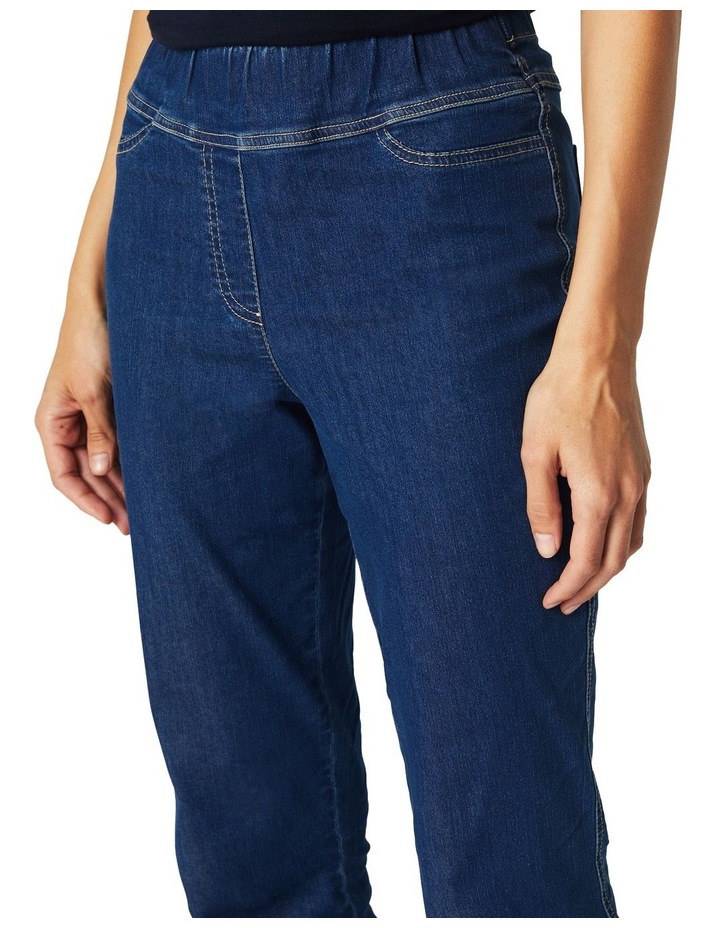 Rosa Pull On Slim Leg Jean in Mid Blues