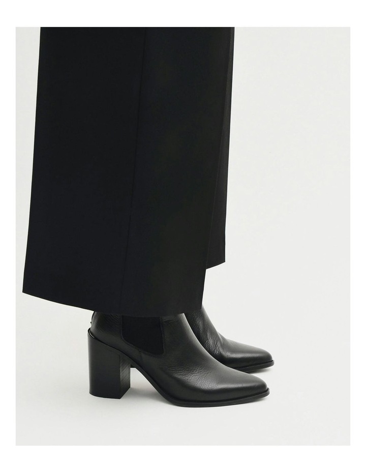 Lover High Ankle Leather Boots in Black