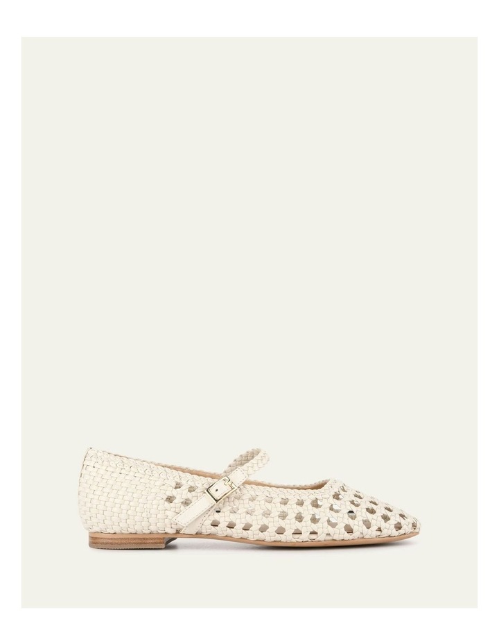 Willis Casual Leather Flats in Off White