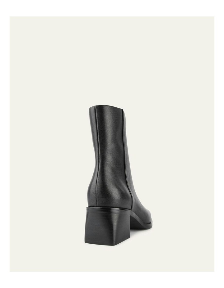 Quade Mid Ankle Boots Leather in Black