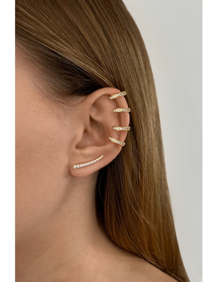 Edge Diamond Ear Cuff in Gold