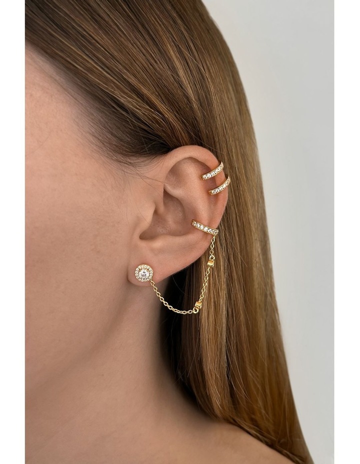 Edge Duo Diamond Ear Cuff in Gold