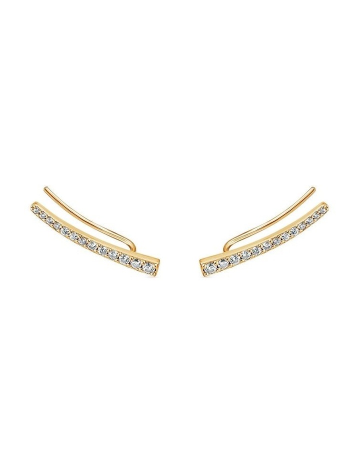 Naked Diamonds Ear Climber in Gold