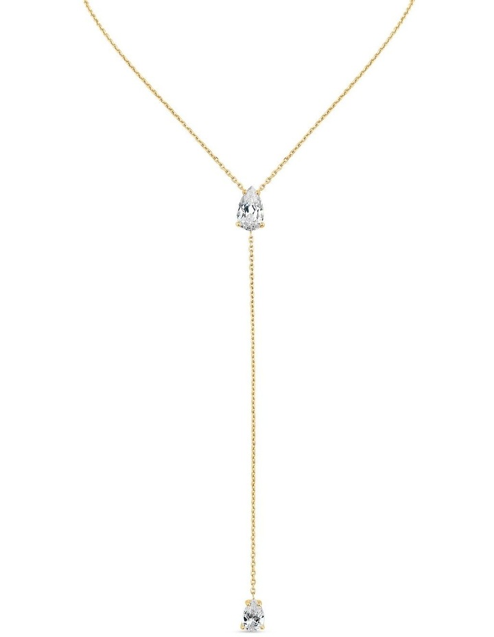 Pure Lariat Diamonds Necklace in Gold Plated