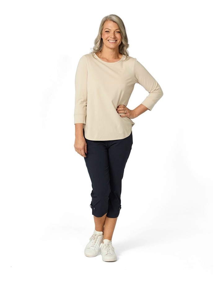 Vibe Stretch Crop Cargo Pant in Navy