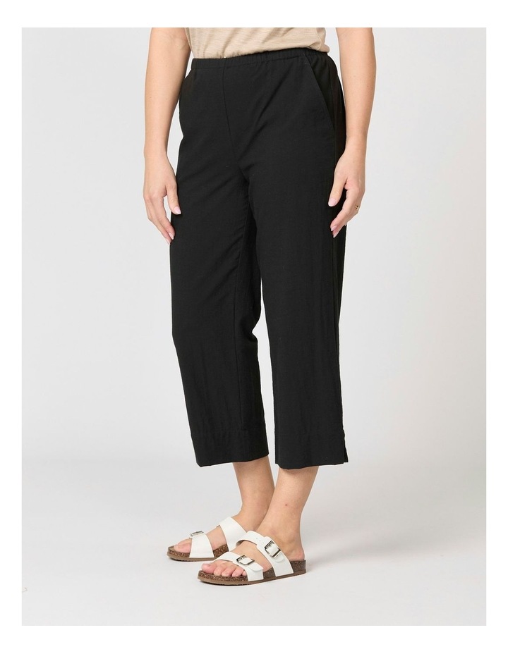Cable Beach Relaxed Capri Pant in Black