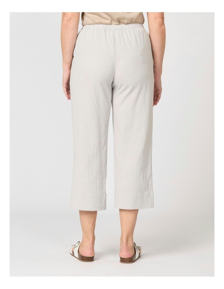 Cable Beach Relaxed Capri Pant in Silver