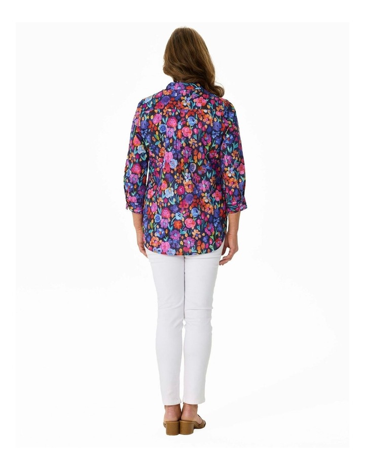 Coventry 3/4 Sleeve Print Shirt in Multi