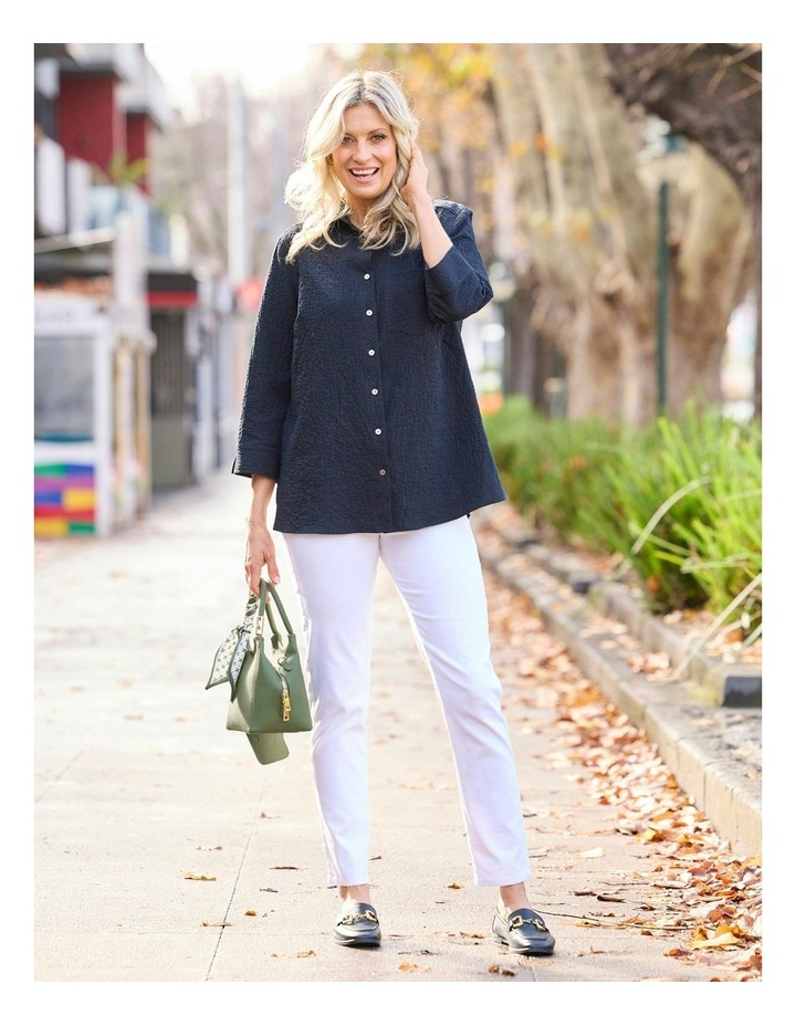 Squeak 3/4 Sleeve Shirt in Black