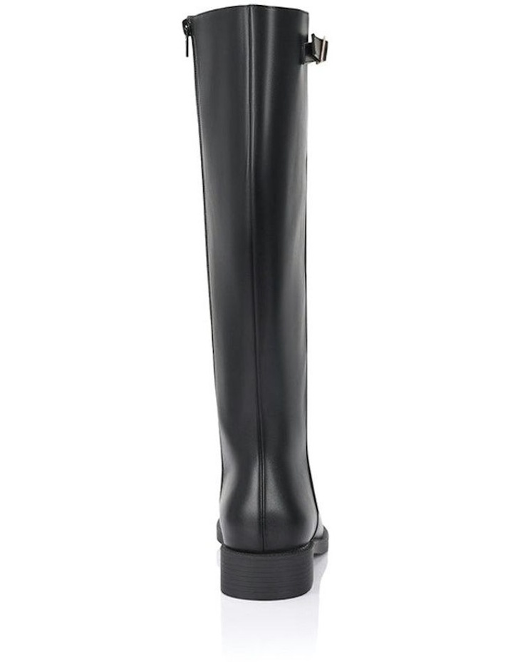 Garfield Flat Knee High Boots in Black