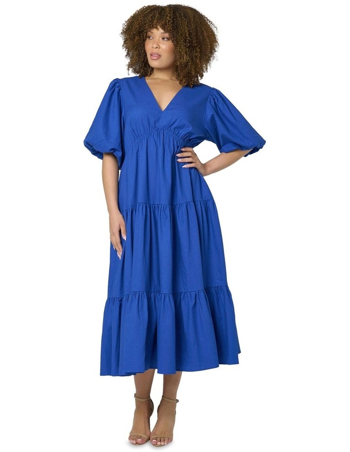 Midi Dress in Cobalt