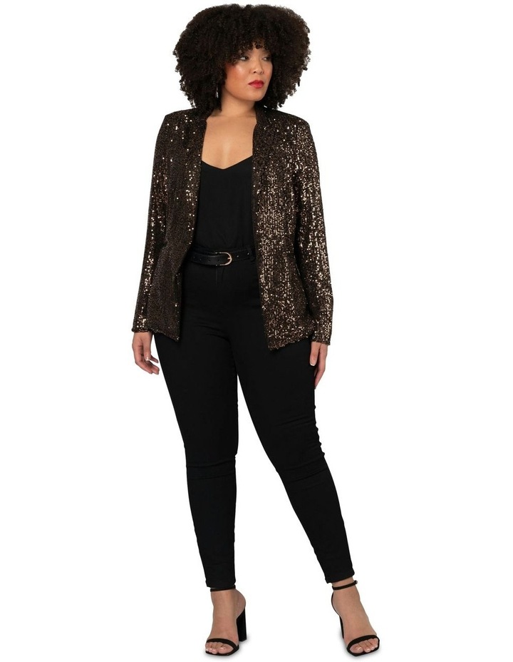 All Day And Night Sequin Jacket in Two Tone