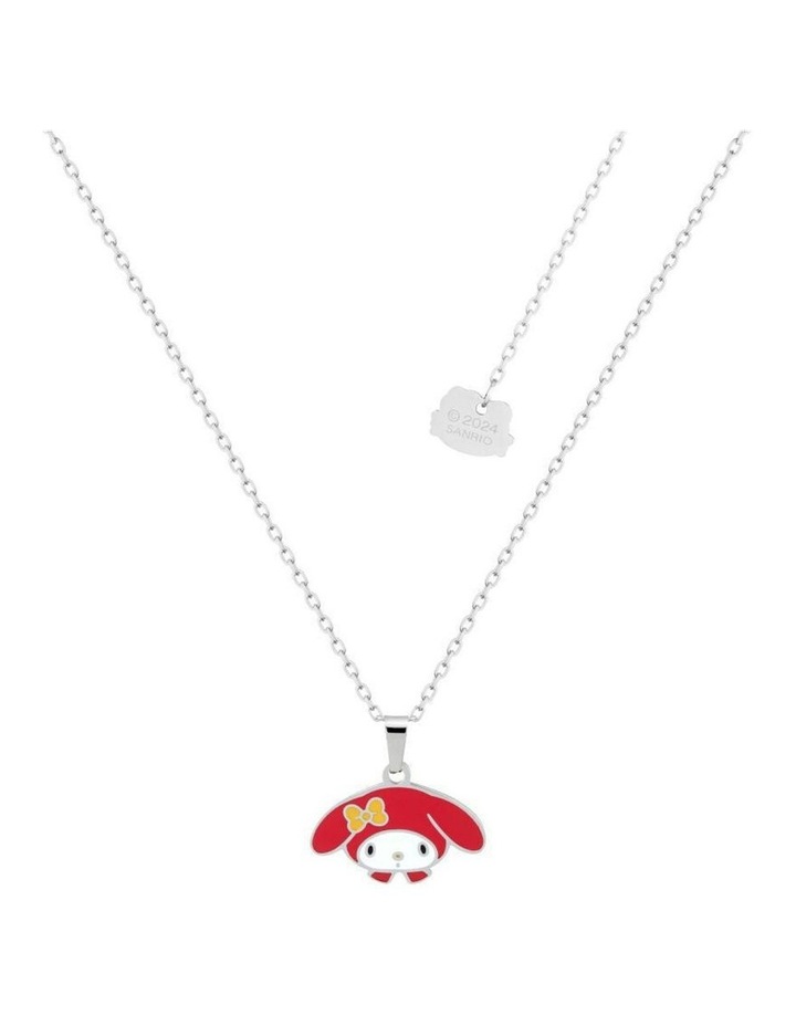 ECC Sanrio Hello Kitty My Melody Head Necklace 47cm in Silver