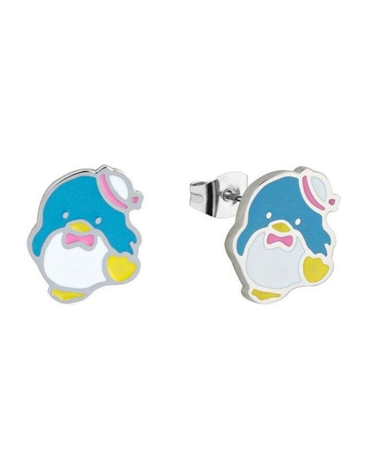 ECC Sanrio Hello Kitty Tuxedo Sam Stud Earrings 12mm in Silver