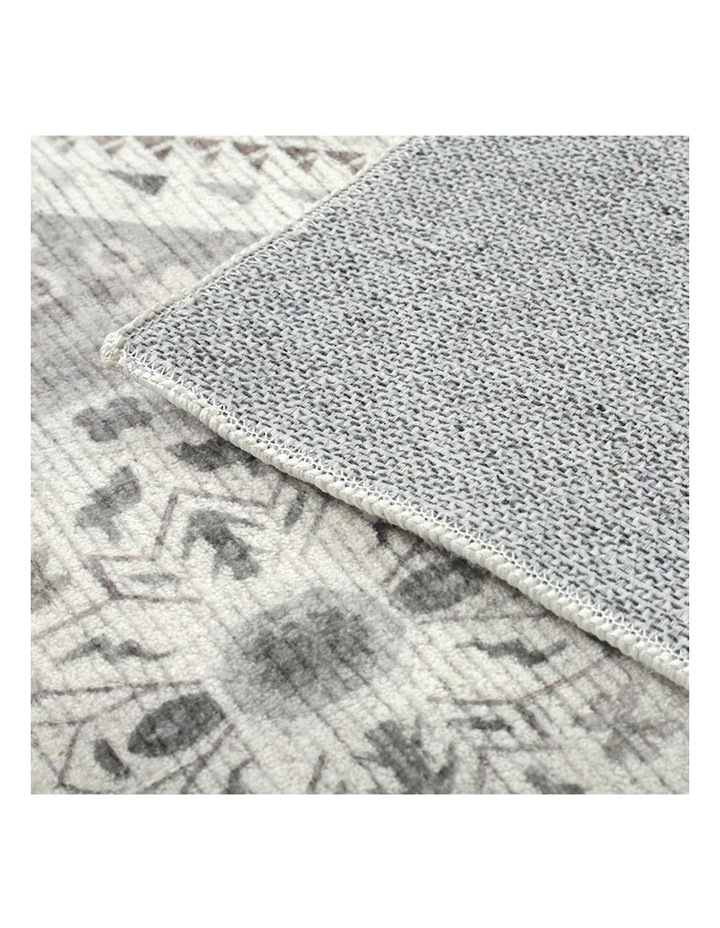 Lagos Machine Washable Rug 90x150cm in Grey