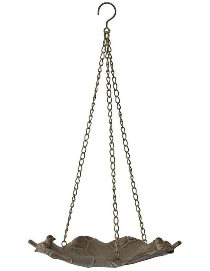 Hanging Lilypad Garden Birdfeeder in Brown