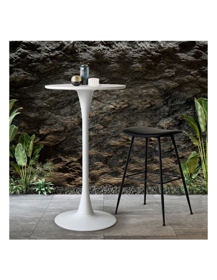 Round Metal Base Bar Table x2 in White