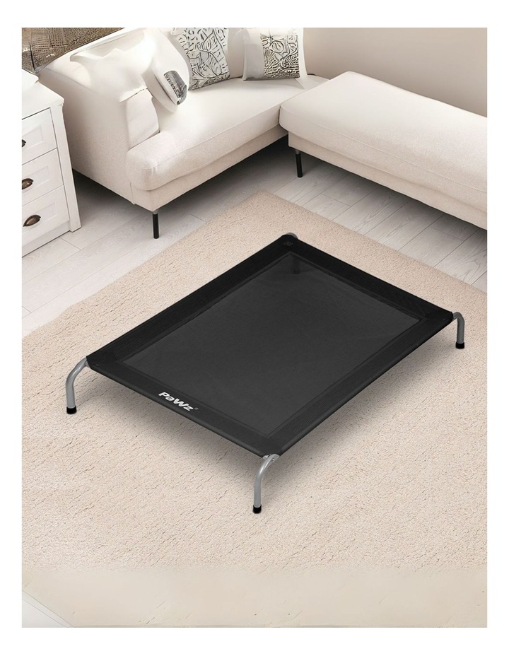 Elevated Trampoline Pet Bed in Black