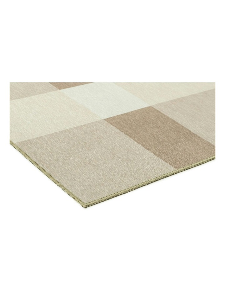 Jura Checkered Indoor Outdoor Rug in Beige/Ivory