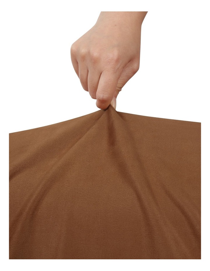 Sherwood Home Rust 2 Seater Premium Faux Suede Couch Sofa Cover