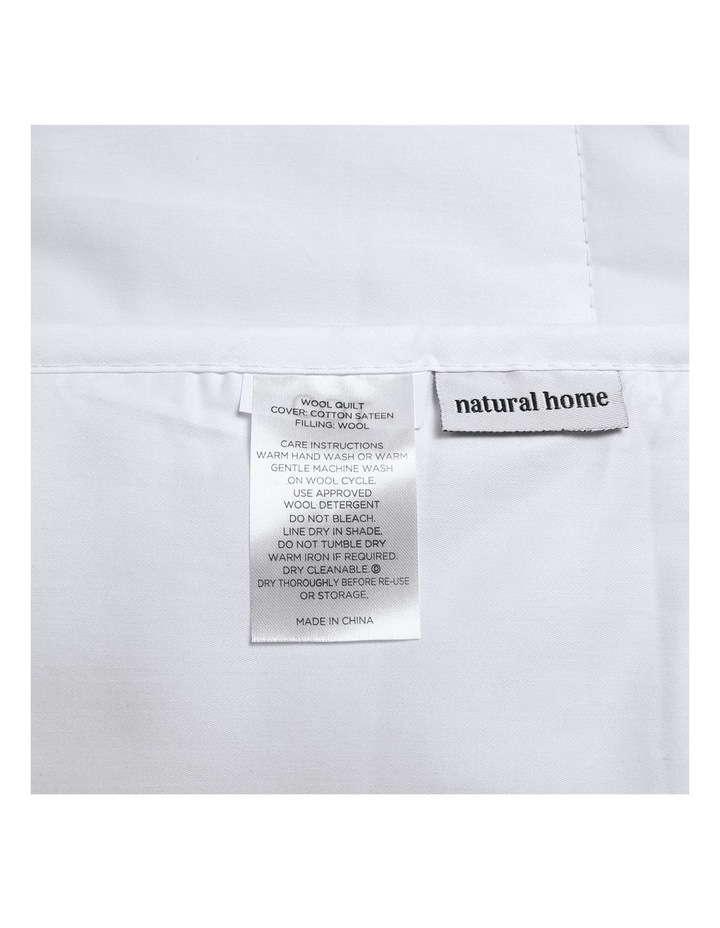 Cot Size Summer Wool Quilt 250gsm in White