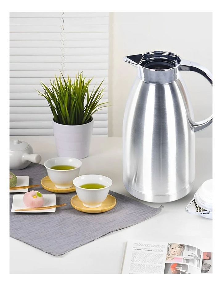 2.3L Stainless Steel Water Bottle Insulated Vacuum Flask Coffee Jug Thermal in Stainless Steel