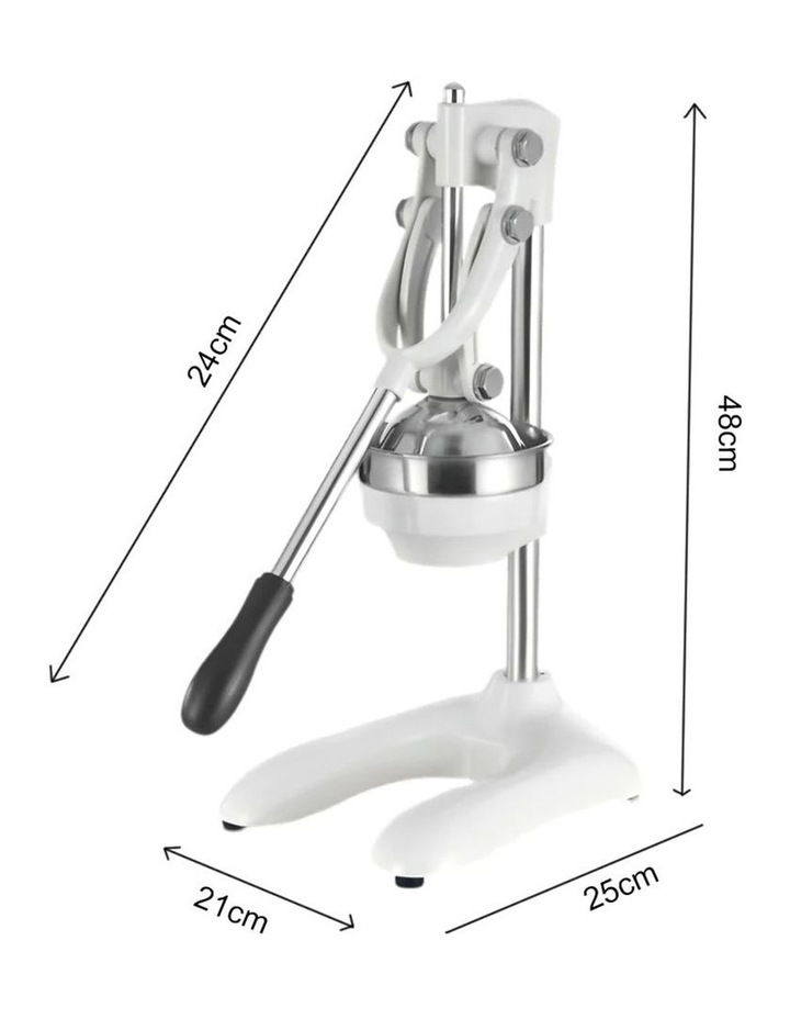 Stainless Steel Manual Juicer in White