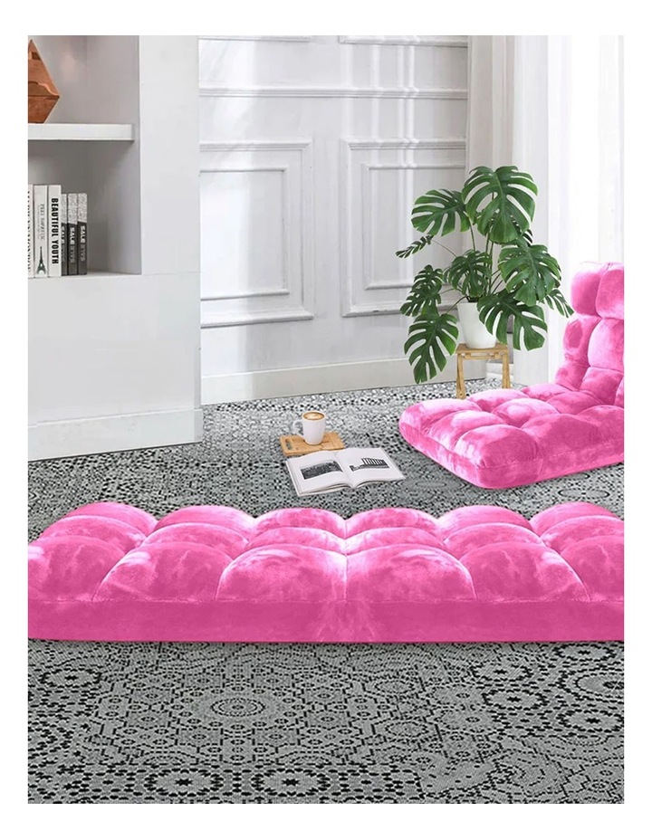 Floor Recliner Folding Cushion in Light Pink