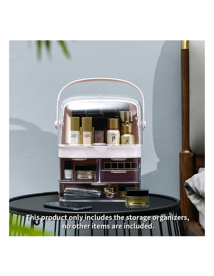 3 Tier Countertop Makeup Cosmetic Storage Organiser in Pink