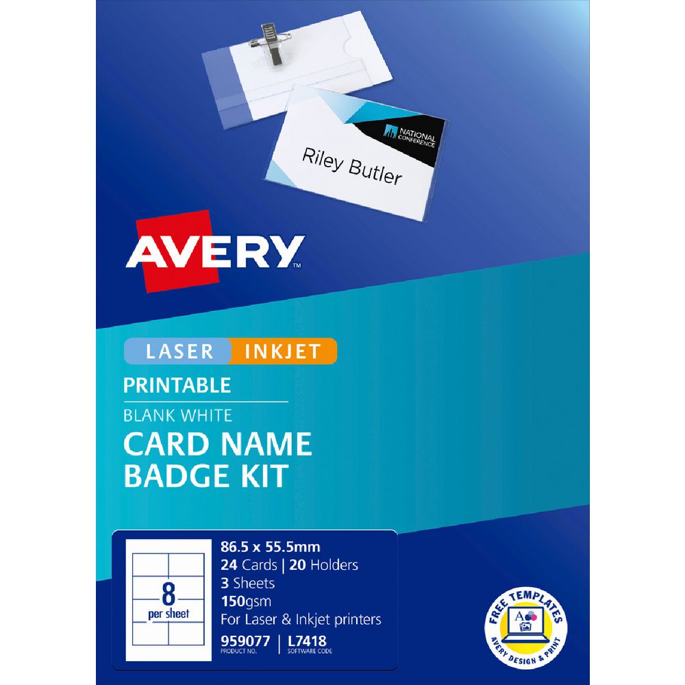 Avery Name Badge Kit