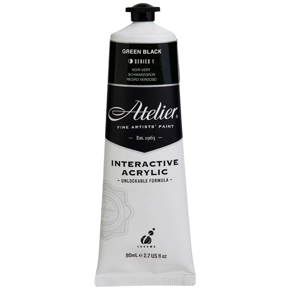 Atelier Interactive Artist Acrylic 80mL Green Black S1