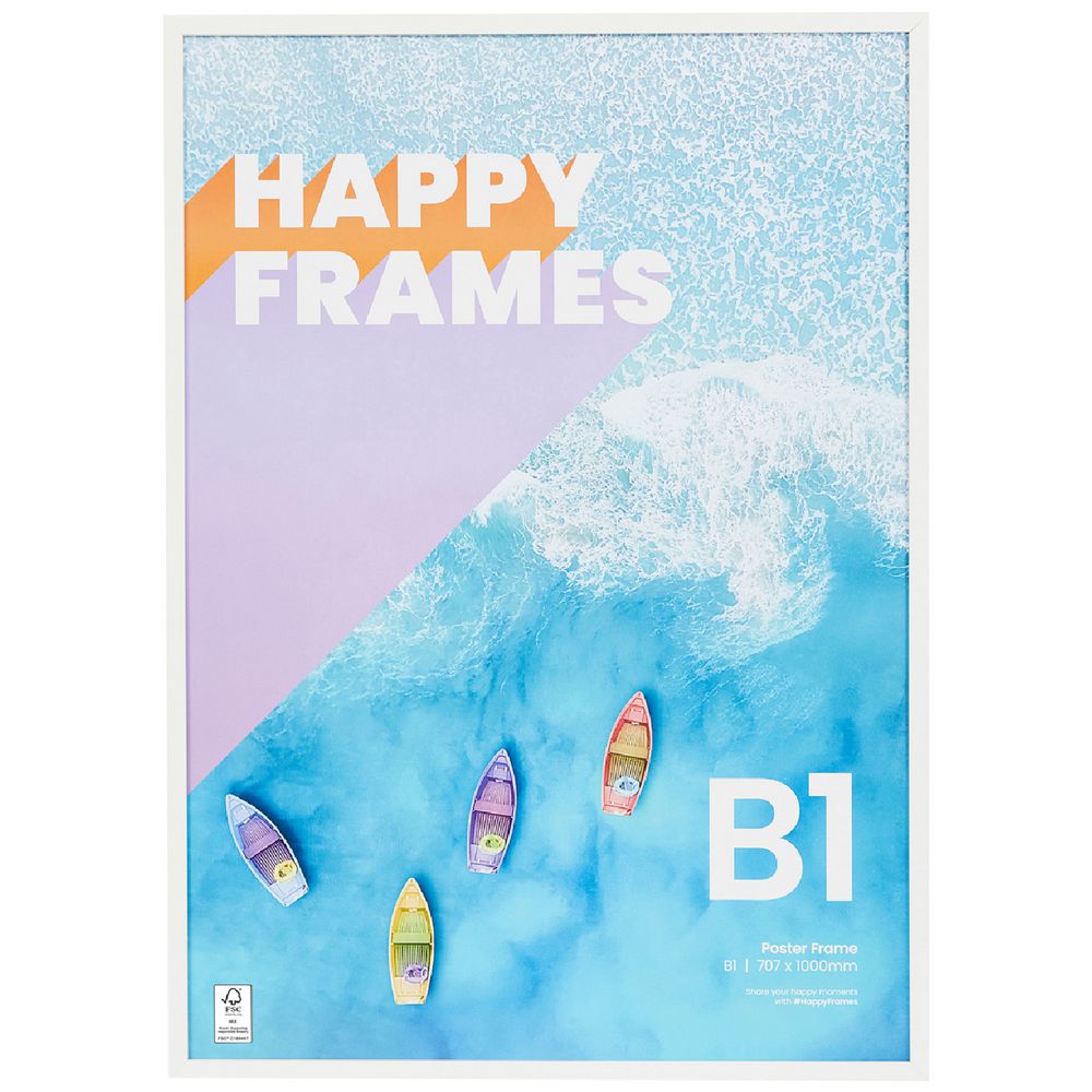 B1 Poster Frame White