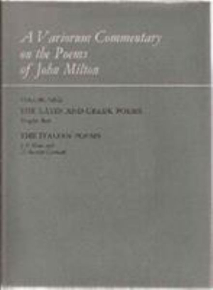 A Variorum Commentary on the Poems of John Milton