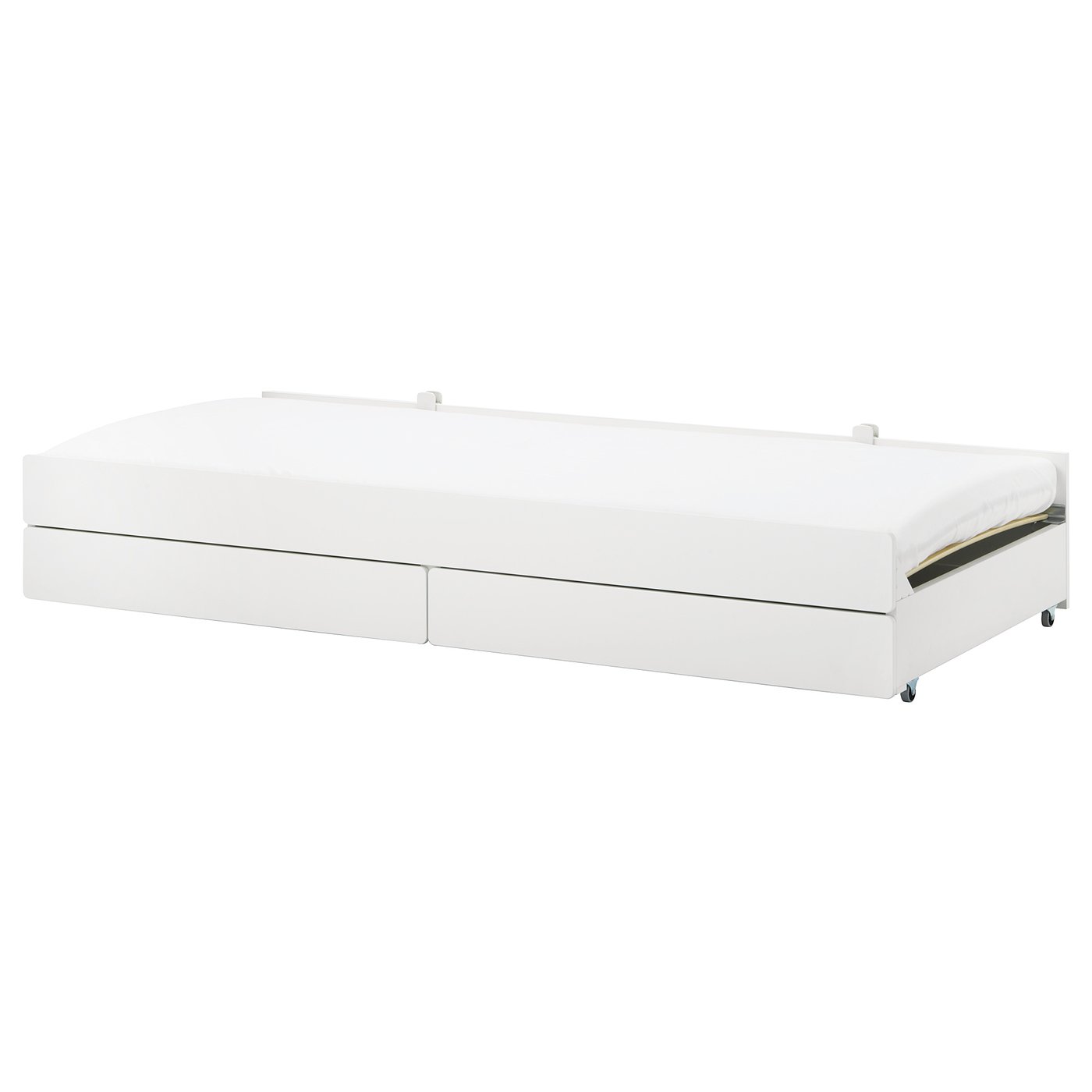 SLÄKT Underbed with storage - white Single